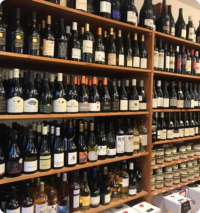 Etagère de bouteilles