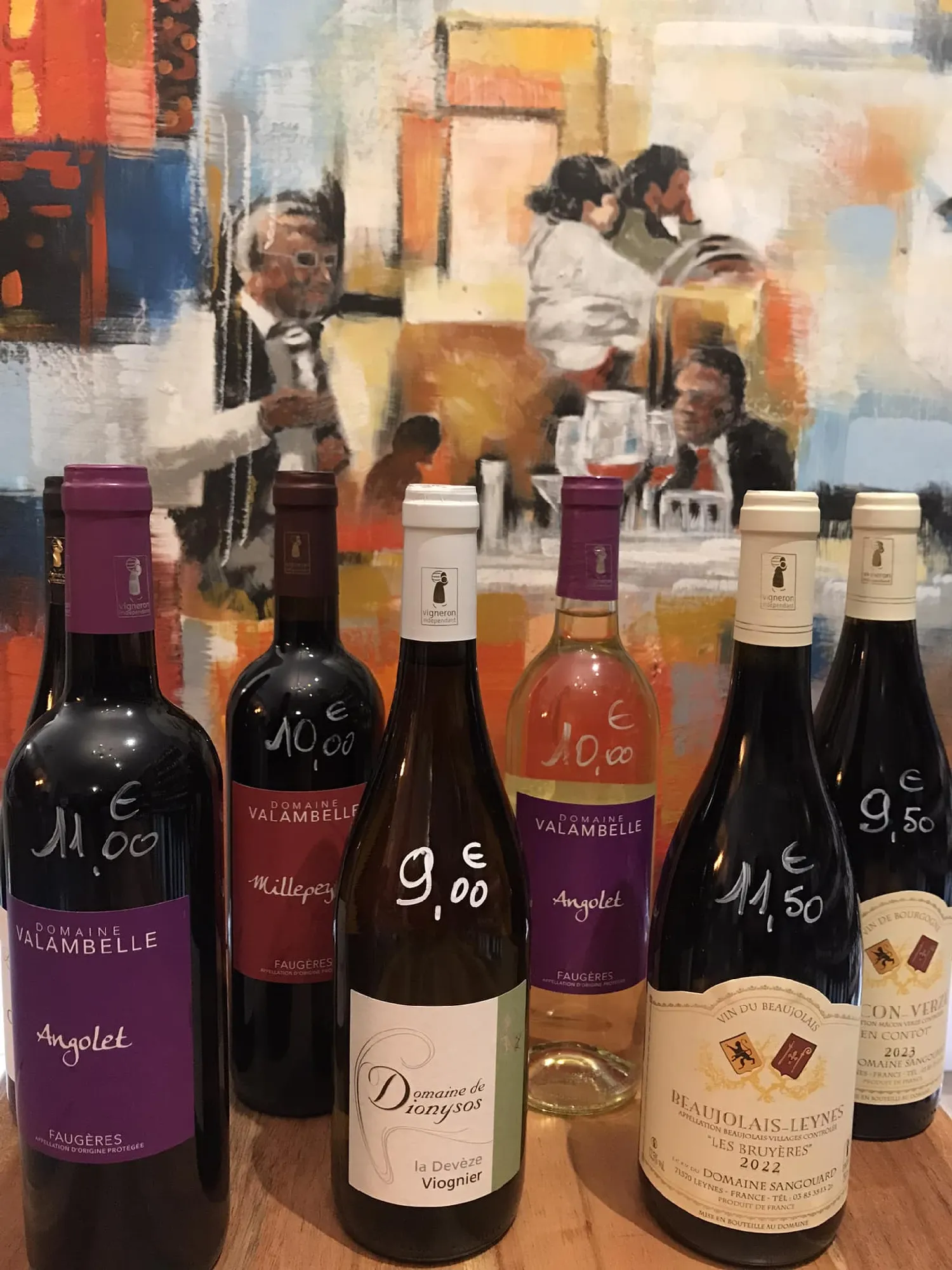 Bouteilles de vin